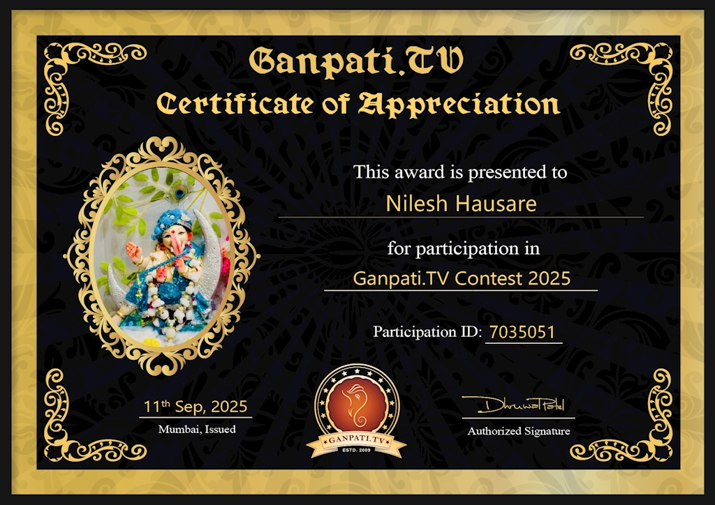 Nilesh Hausare Ganpati 2025