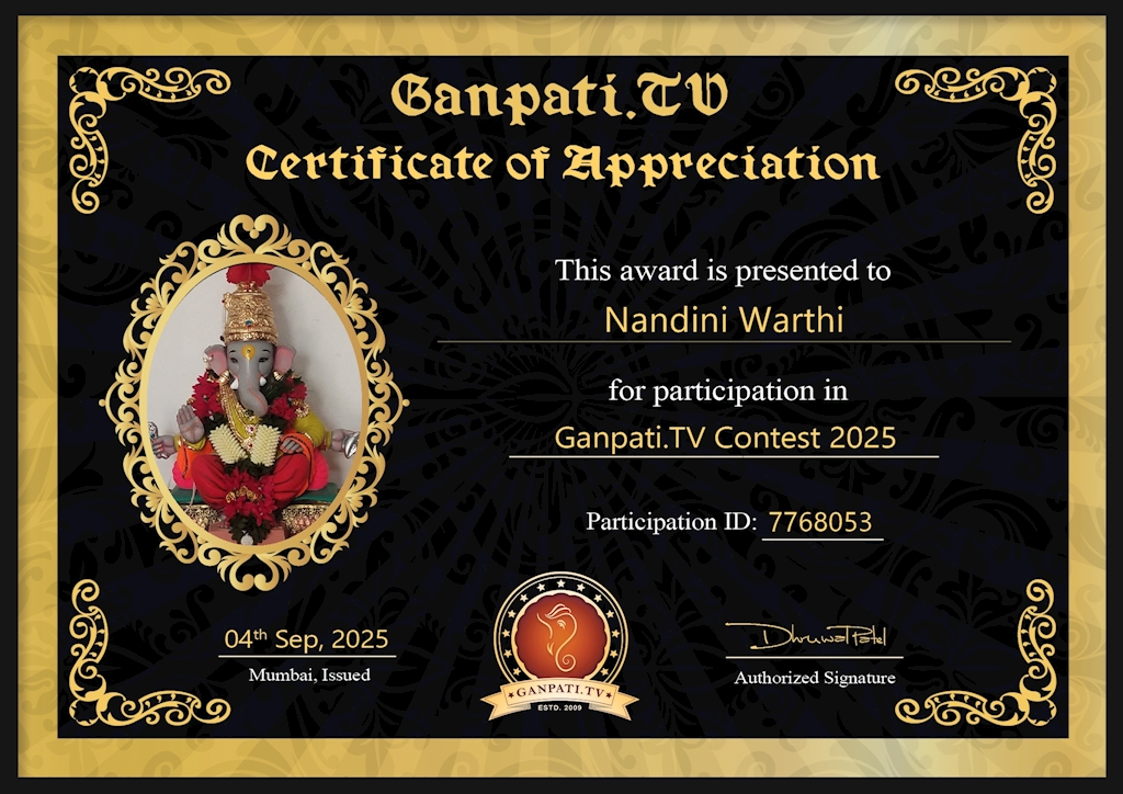 Nandini Warthi Ganpati 2025