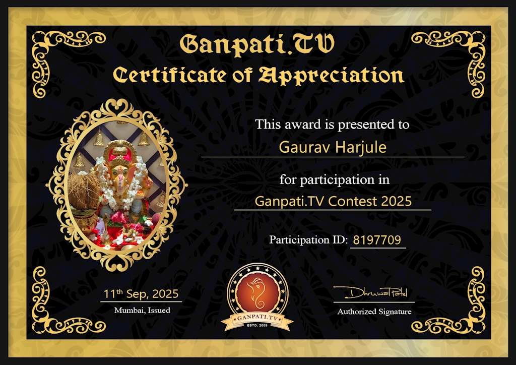 Gaurav Harjule Ganpati 2025