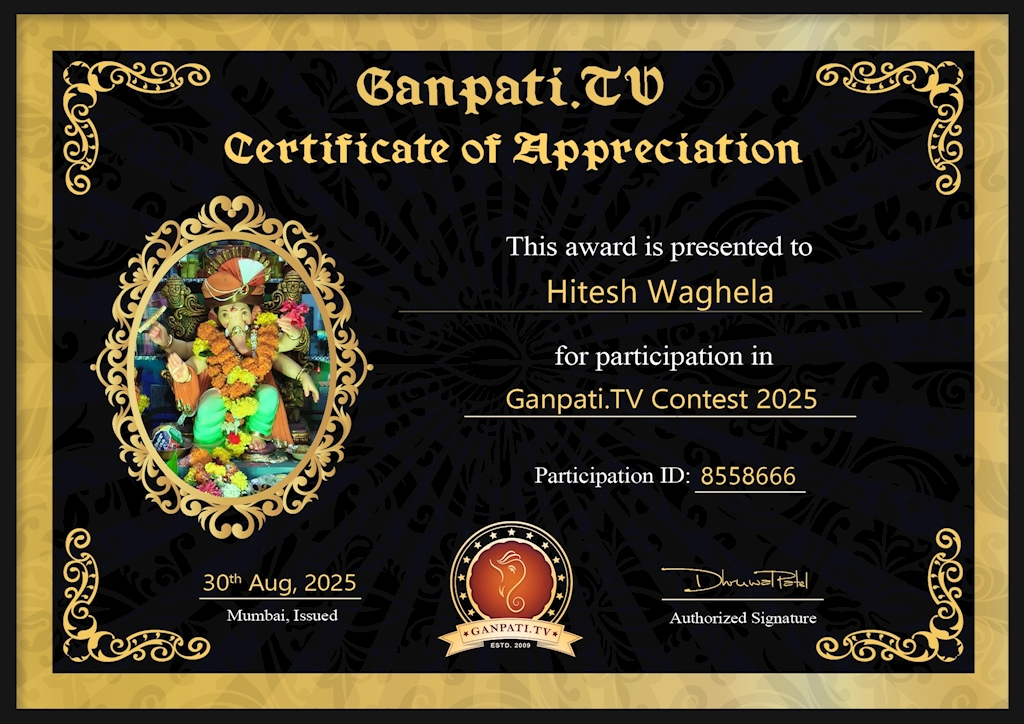 Hitesh Waghela Ganpati 2025