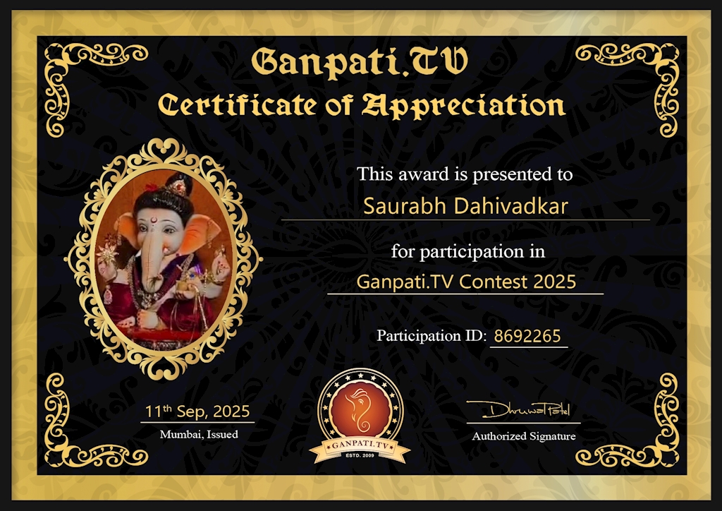 Saurabh Dahivadkar Ganpati 2025