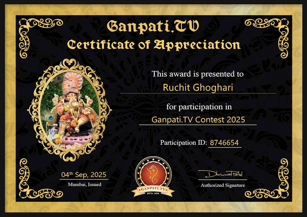 Ruchit Ghoghari Ganpati 2025