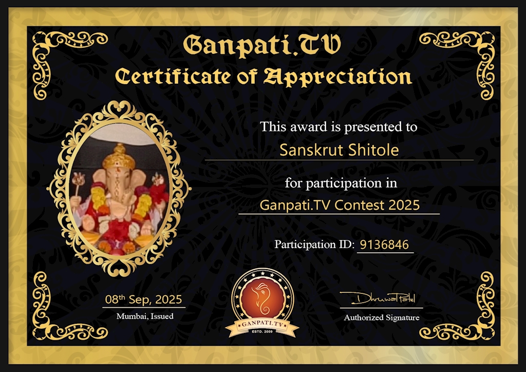 Sanskrut Shitole Ganpati 2025