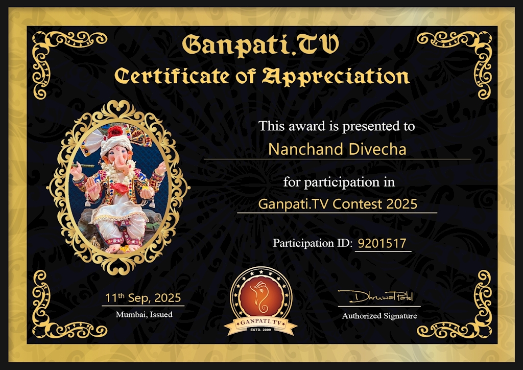 Nanchand Divecha Ganpati 2025