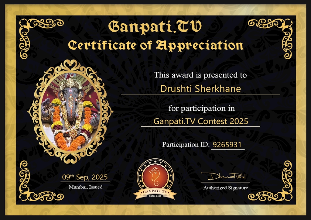 Drushti Sherkhane Ganpati 2025