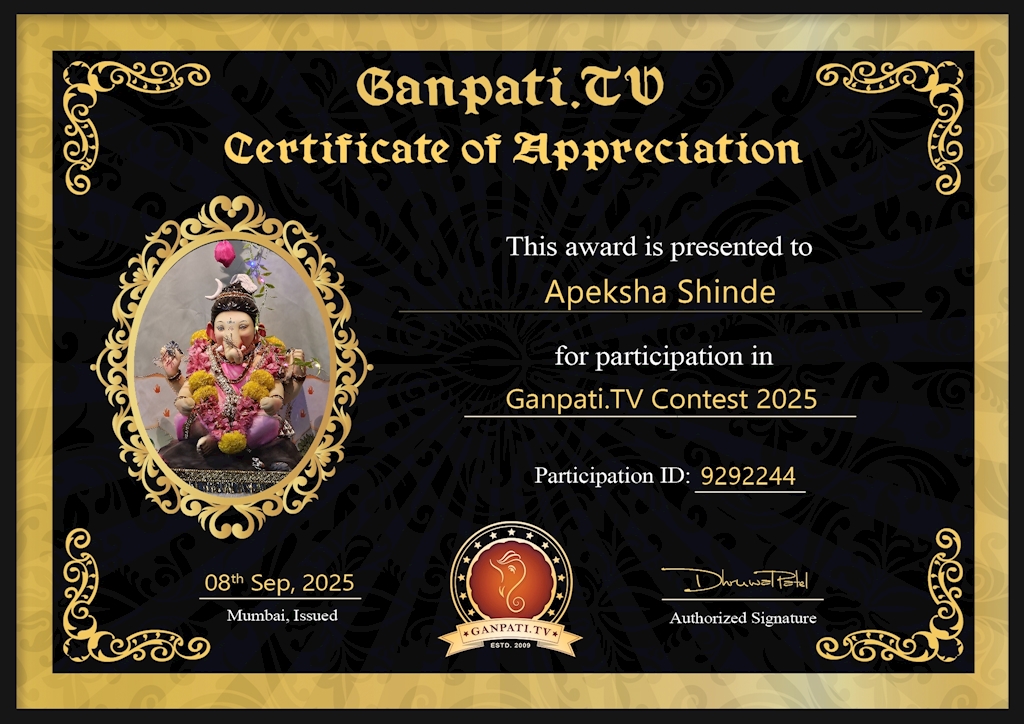 Apeksha Shinde Ganpati 2025