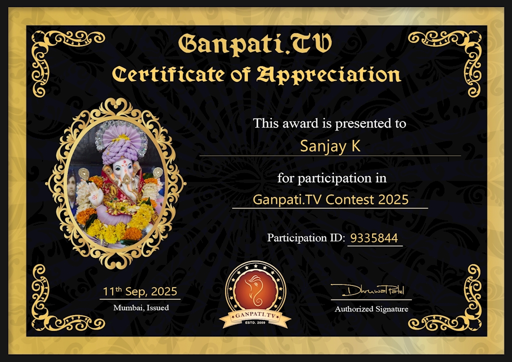 Sanjay K Ganpati 2025