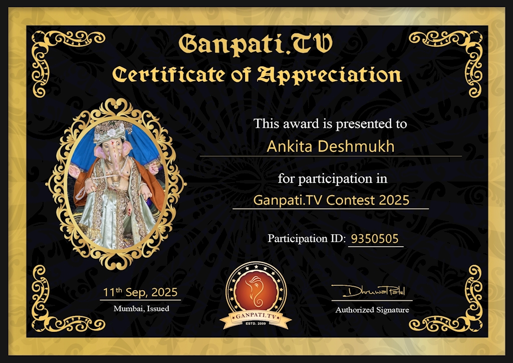 Ankita Deshmukh Ganpati 2025