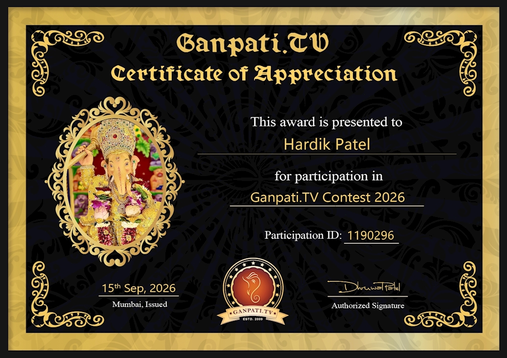 Hardik Patel Ganpati 2026