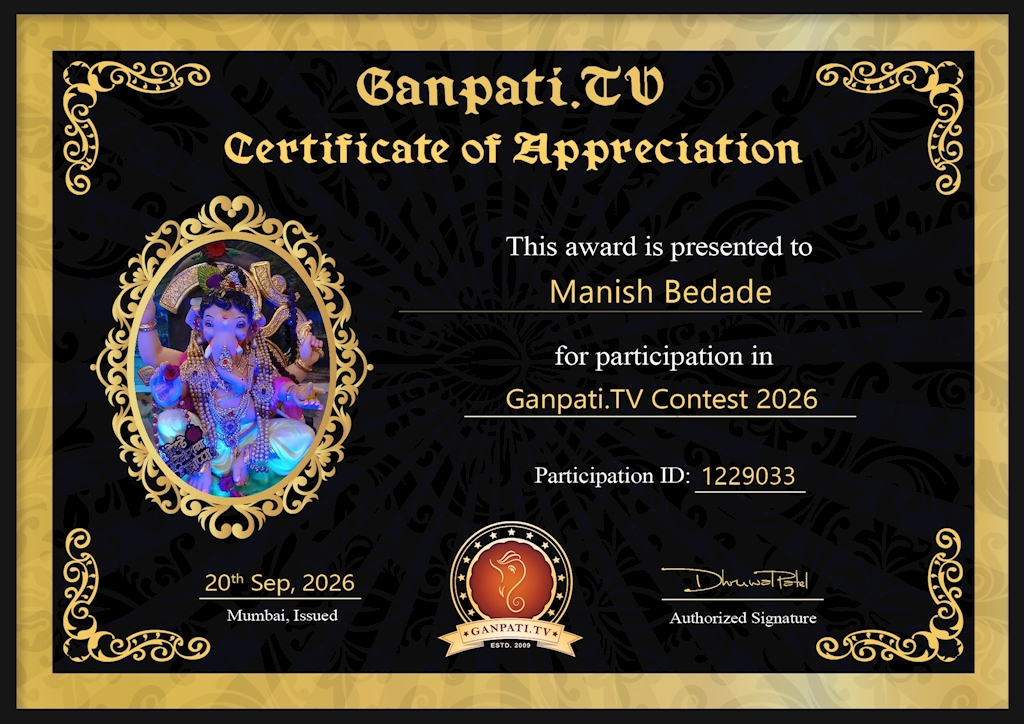 Manish Bedade Ganpati 2026