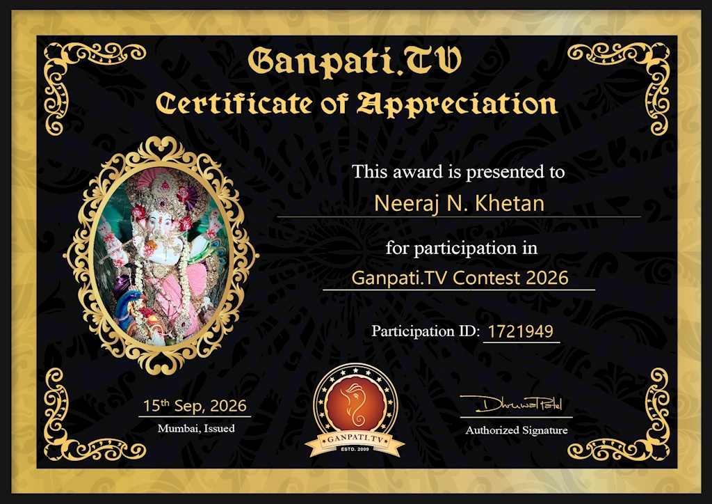 Neeraj Khetan Ganpati 2026
