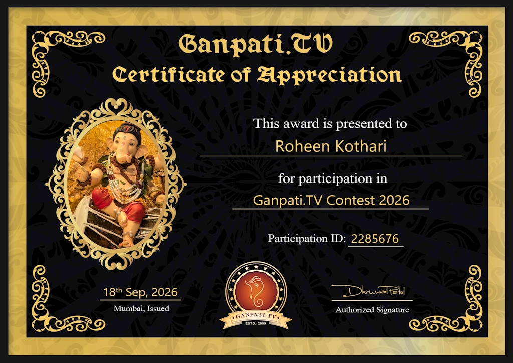 Roheen Kothari Ganpati 2026