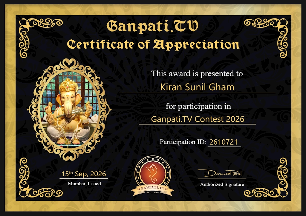 Kiran Gham Ganpati 2026