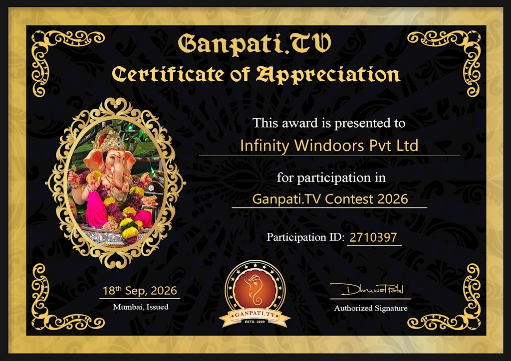 Infinity Windoors Pvt Ltd Ganpati 2026