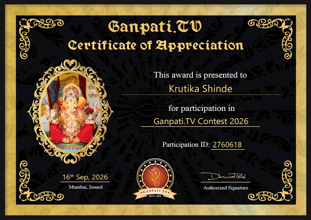 Krutika Shinde Ganpati 2026