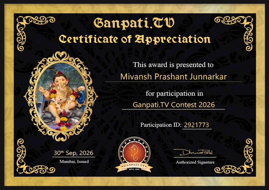 Himanshu Junnarkar Ganpati 2026
