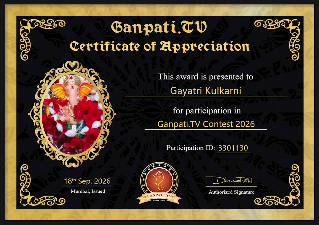 Gayatri Kulkarni Ganpati 2026