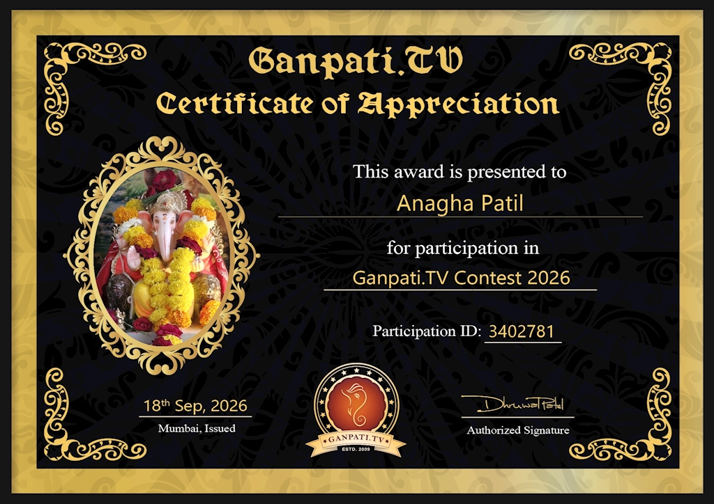 Anagha Patil Ganpati 2026