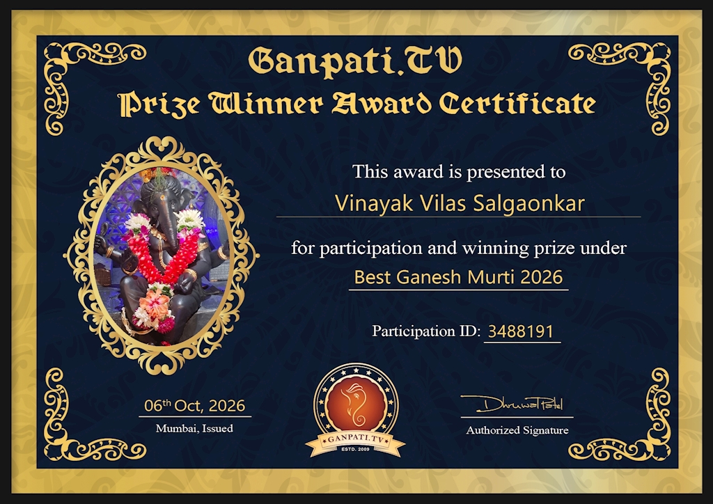Vinayak Salgaonkar Ganpati 2026