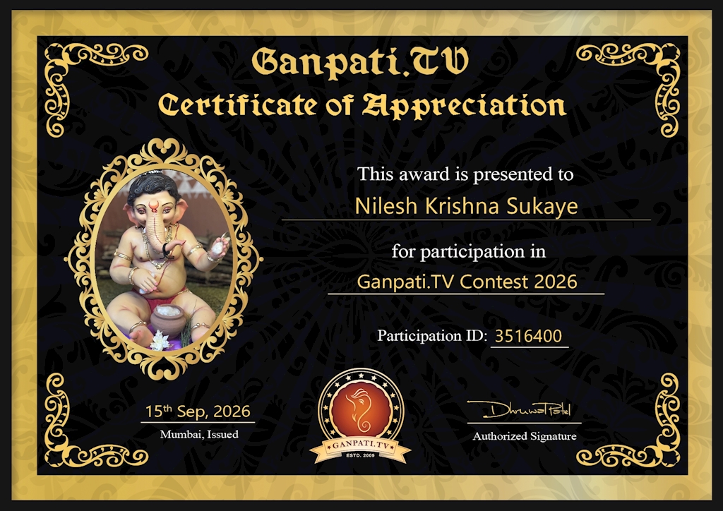 Nilesh Sukaye Ganpati 2026