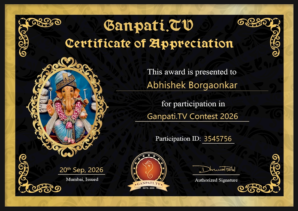 Abhishek Borgaonkar Ganpati 2026