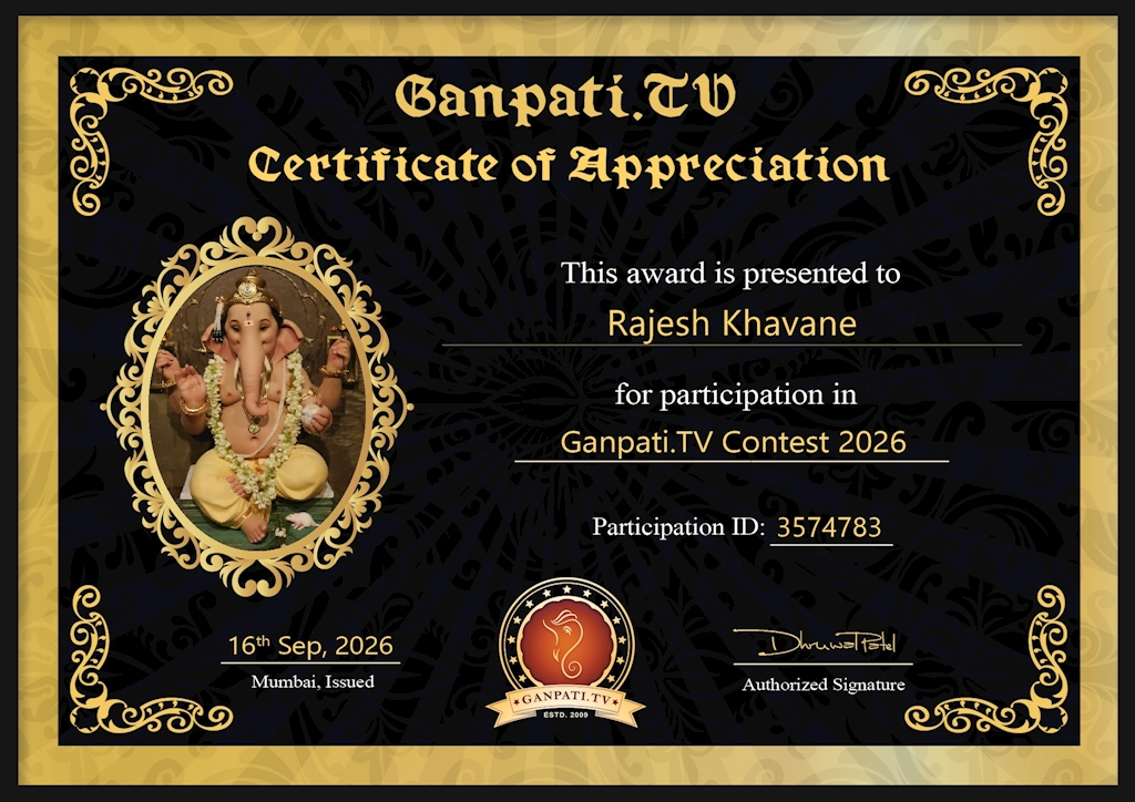 Rajesh Khavane Ganpati 2026