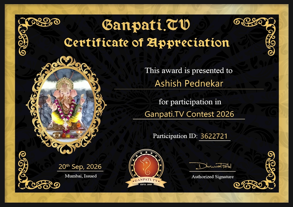 Ashish Pednekar Ganpati 2026