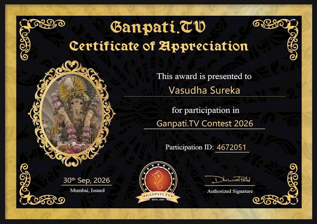 Vasudha Sureka Ganpati 2026