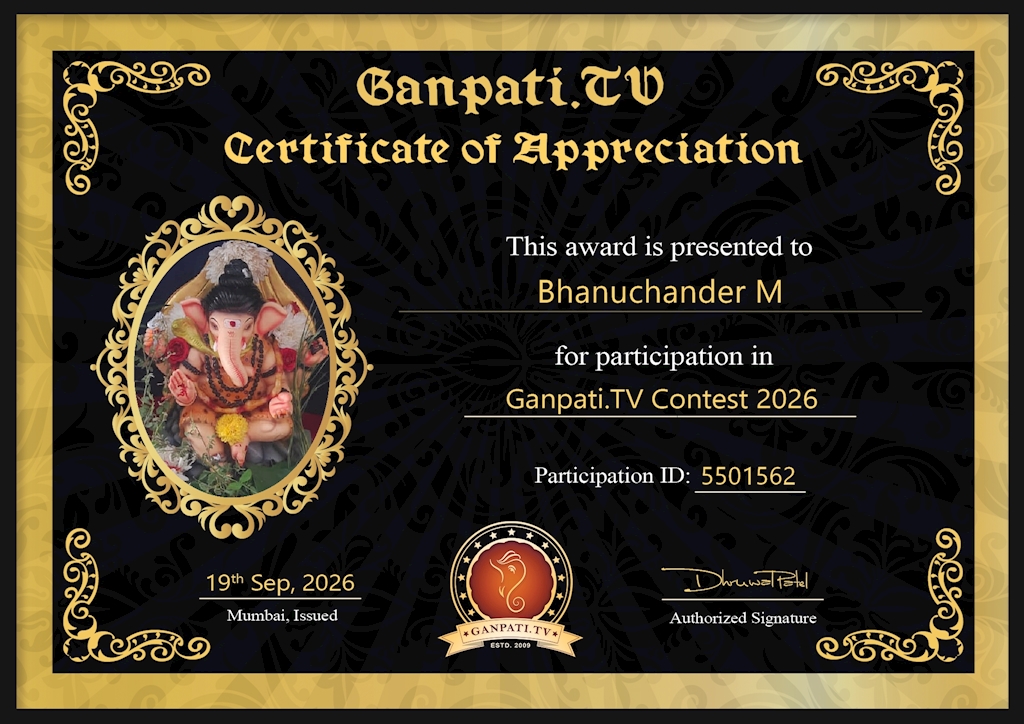 Bhanuchander M Ganpati 2026
