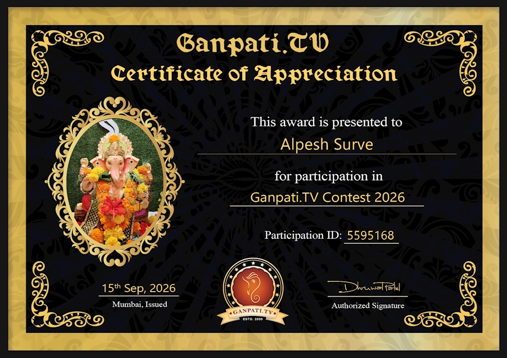 Alpeah Surve Ganpati 2026