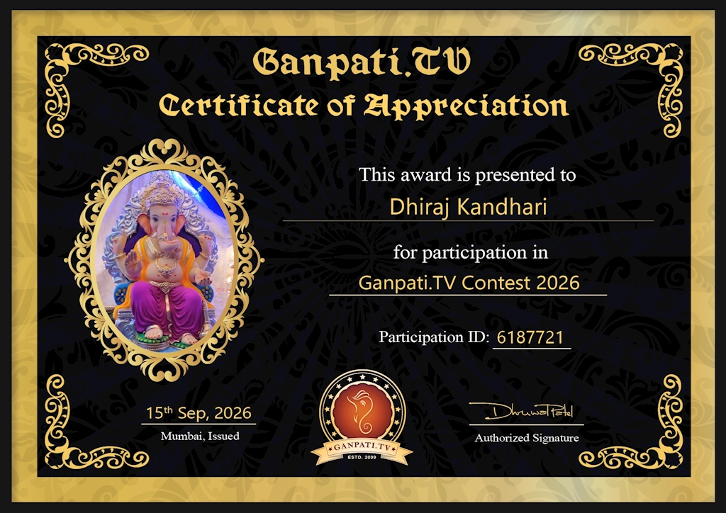 Dhiraj Kandhari Ganpati 2026