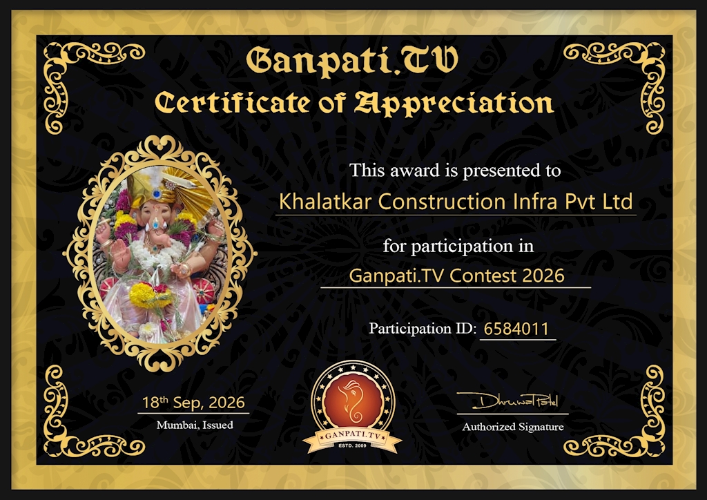 Khalatkar Construction Infra Pvt Ltd Ganpati 2026