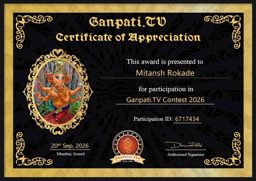Mitansh Rokade Ganpati 2026