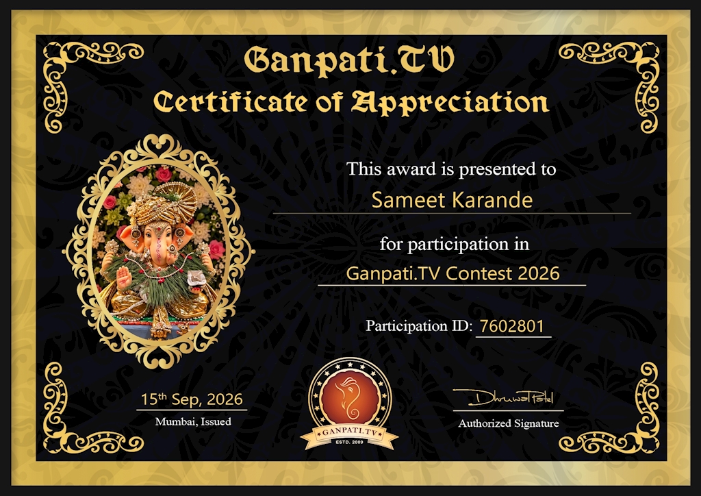 Sameet Karande Ganpati 2026