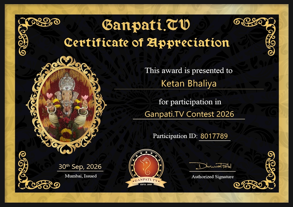 Ketan Bhaliya Ganpati 2026