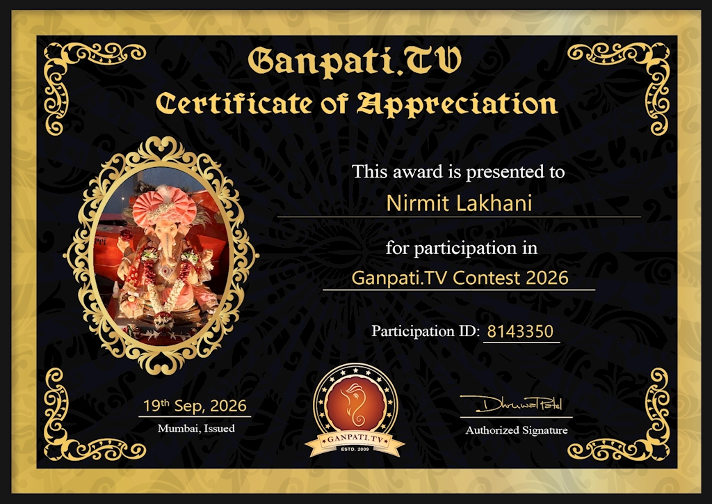 Nirmit Lakhani Ganpati 2026