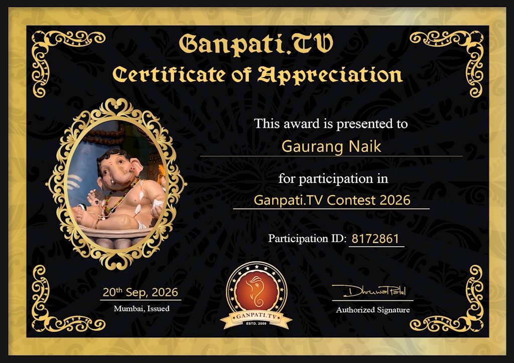Gaurang Naik Ganpati 2026