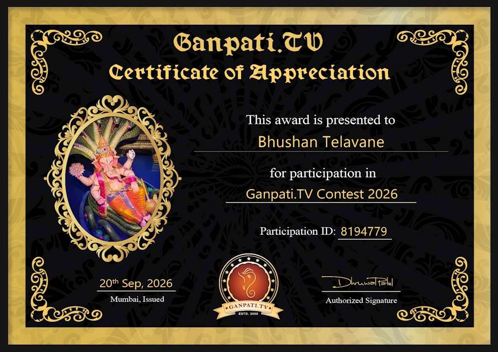 Bhushan Telavane Ganpati 2026