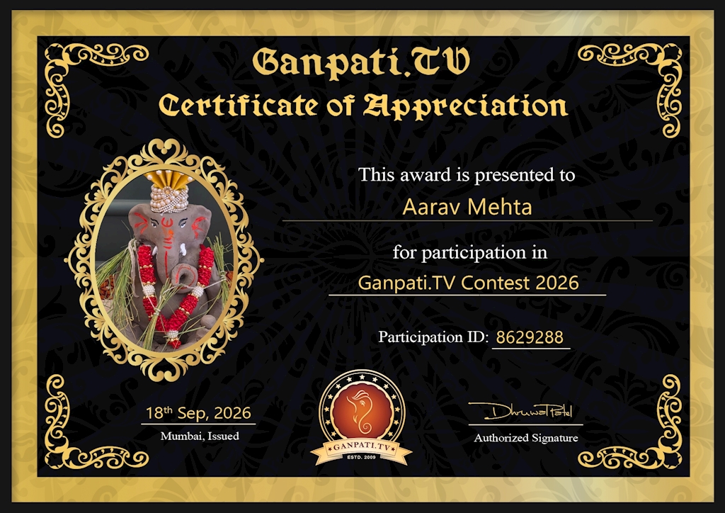 Aarav Mehta Ganpati 2026