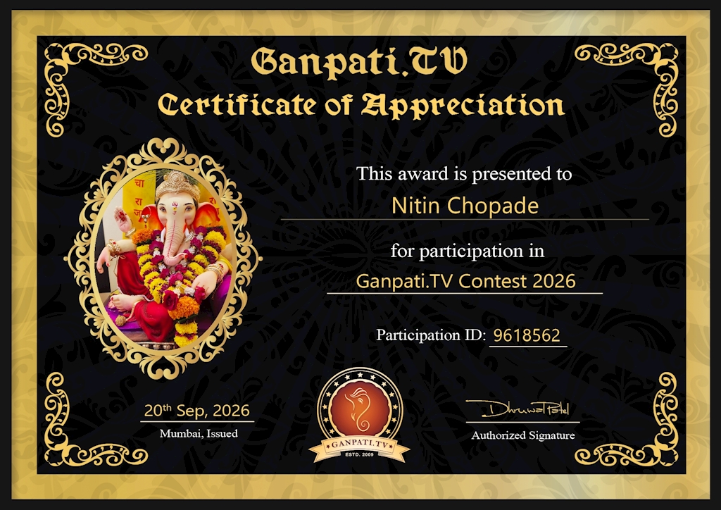 Nitin Chopade Ganpati 2026