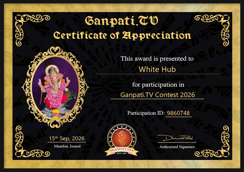 White Hub Ganpati 2026