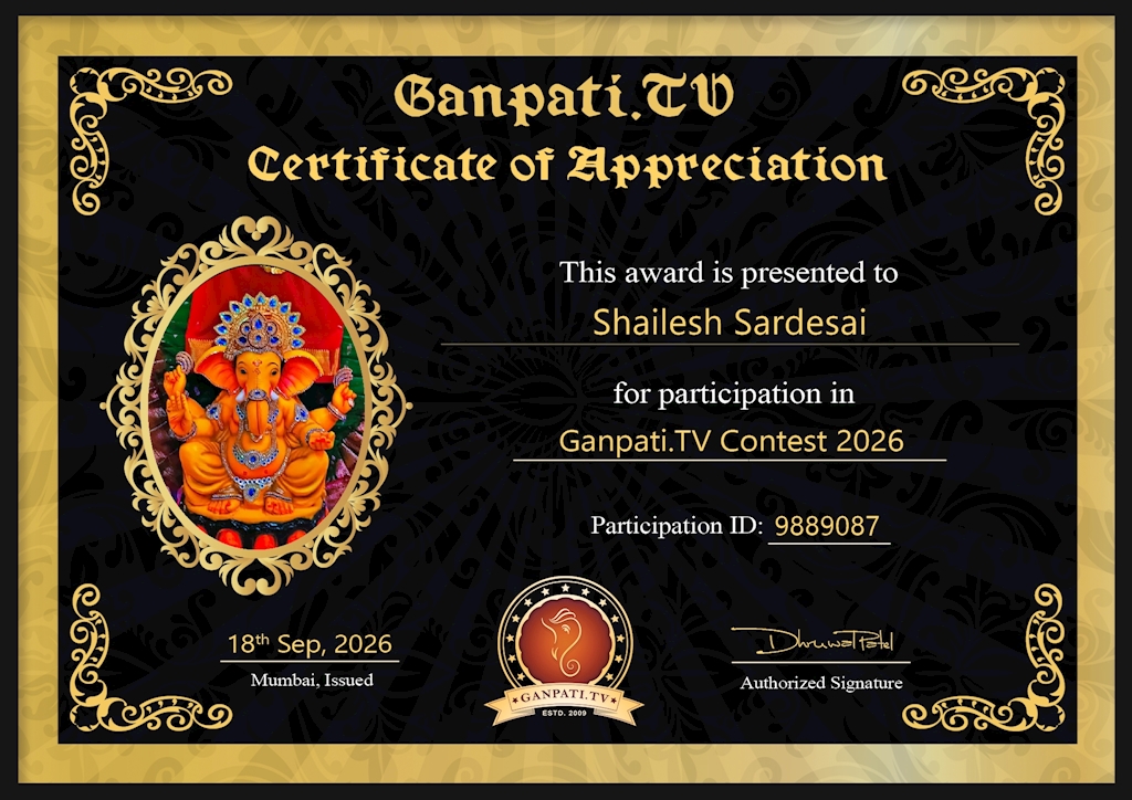 Shailesh Sardesai Ganpati 2026
